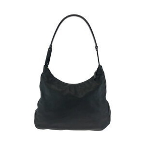 Prada Bag Leather Black Hobo Shoulder Handle - Picture 1 of 9